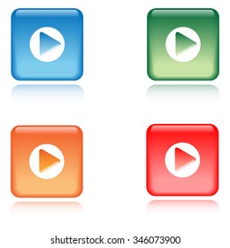 vector buttons play