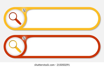 vector buttons with screw and magnifier