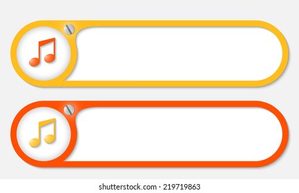 vector buttons with screw and music icon