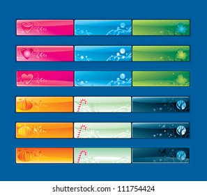 VECTOR / buttons seasonal / set