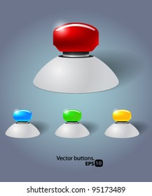 Vector buttons set