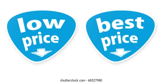 Vector buttons with the text of sales