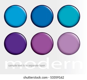 vector buttons for web, computing etc.