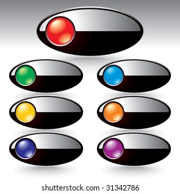 vector buttons for web design