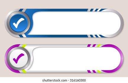 Vector buttons for your text and check box