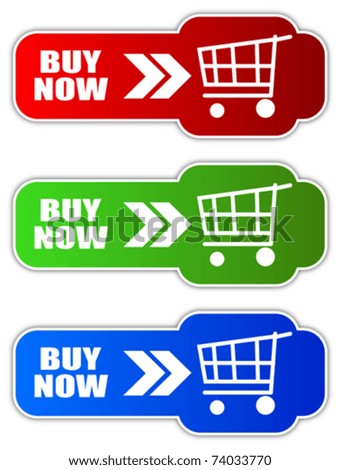 Vector buy now buttons, eps10
