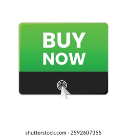 vector buy now green and black button design
