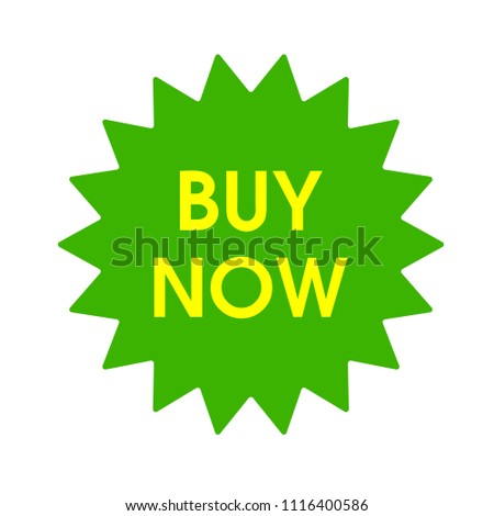 vector buy now sign icon - shop label symbol. offer 