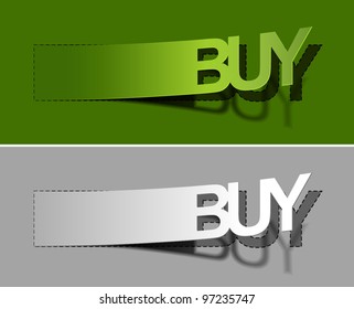Vector buy now sticker design, eps10