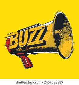 Vector Buzz Speacker Logo for advertizing contents