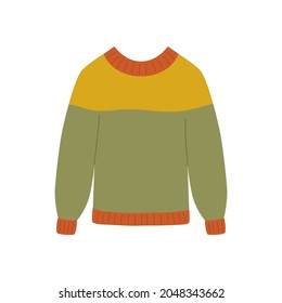 Vector c illustration of a cozy warm sweater.