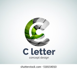Logo-Vorlage für Vektor-C-Buchstaben, abstraktes Geschäftssymbol