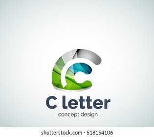 Logo-Vorlage für Vektor-C-Buchstaben, abstraktes Geschäftssymbol