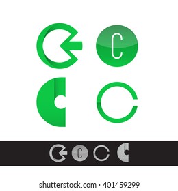 vector C letter logo pack