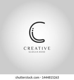 Vector C Logo Beautiful Logotype design for luxury company branding