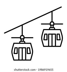 Diseño del icono de contorno del tubo vector
