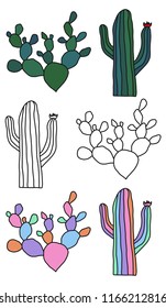 Vector cacti set