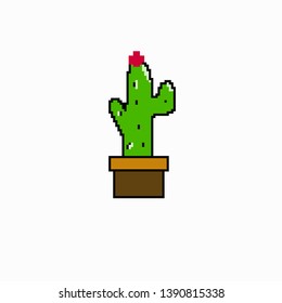 Vector Cactus Concept Pixel Art Stock Vector (Royalty Free) 1390815338 ...