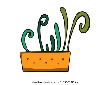 
Vector de cactus y hojas Colección de plantas exóticas Los elementos decorativos naturales están aislados en un fondo blanco.