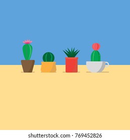 vector cactus and succulent