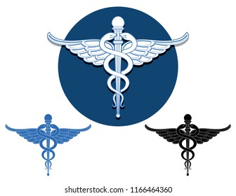 Vector Caduceus - Medical Symbol