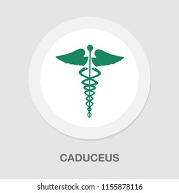 Vector Caduceus Symbol - Healthcare Sign, Pharmacy Snake Illustration