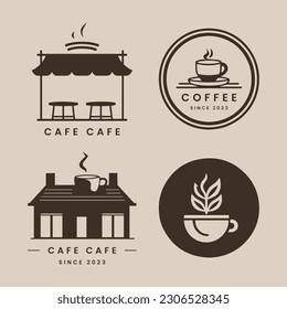 Vector cafe and coffee logo template