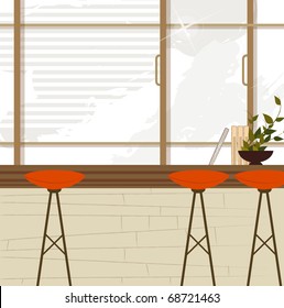 vector cafe illustration background