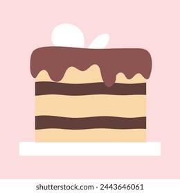 vector cake and bakery in cartoon style vector.