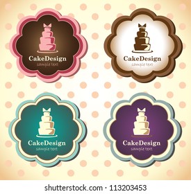 vector cake banners