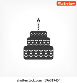  vector cake icon 