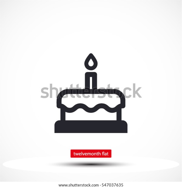 Image Vectorielle Icone Gateau Image Vectorielle De Stock Libre De Droits