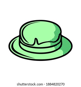 Vector of Cake icon in Circle line, iconic symbol inside a circle, on white background. Vector Iconic Design.