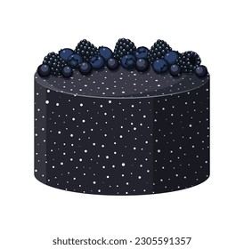 Vector cake isolated on white background