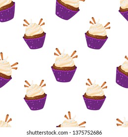 vector cake pattern