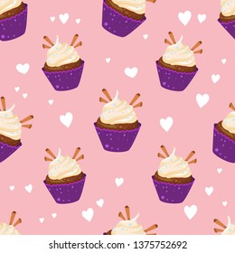 vector cake pattern