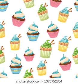 vector cake pattern