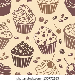 vector cakes pattern