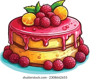 Vector Cakes and Sweets,Cartoon Cake, illustration