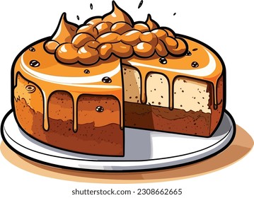 Vector Cakes and Sweets,Cartoon Cake, illustration