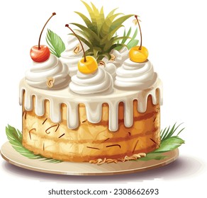 Vector Cakes and Sweets,Cartoon Cake, illustration