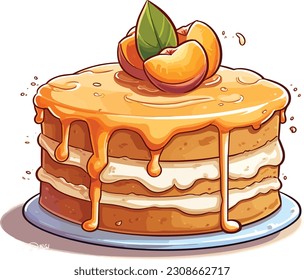 Vector Cakes and Sweets,Cartoon Cake, illustration