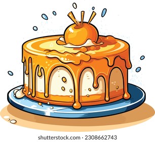 Vector Cakes and Sweets,Cartoon Cake, illustration