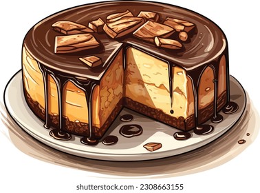 Vector Cakes and Sweets,Cartoon Cake, illustration