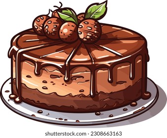 Vector Cakes and Sweets,Cartoon Cake, illustration