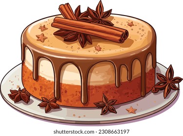 Vector Cakes and Sweets,Cartoon Cake, illustration