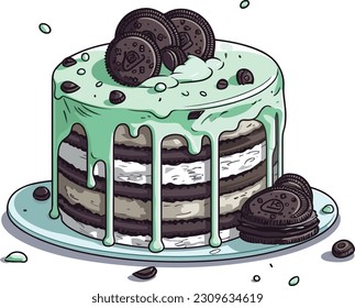 Vector Cakes and Sweets,Cartoon Cake, illustration