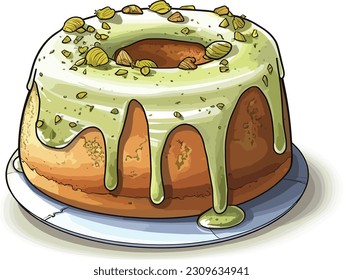 Vektor Cakes und Süßigkeiten, Cartoon Cake, Illustration