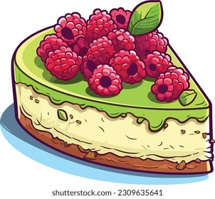 Pasteles y dulces vectoriales, tarta de caricatura, ilustración