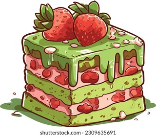 Vector Cakes and Sweets,Cartoon Cake, illustration